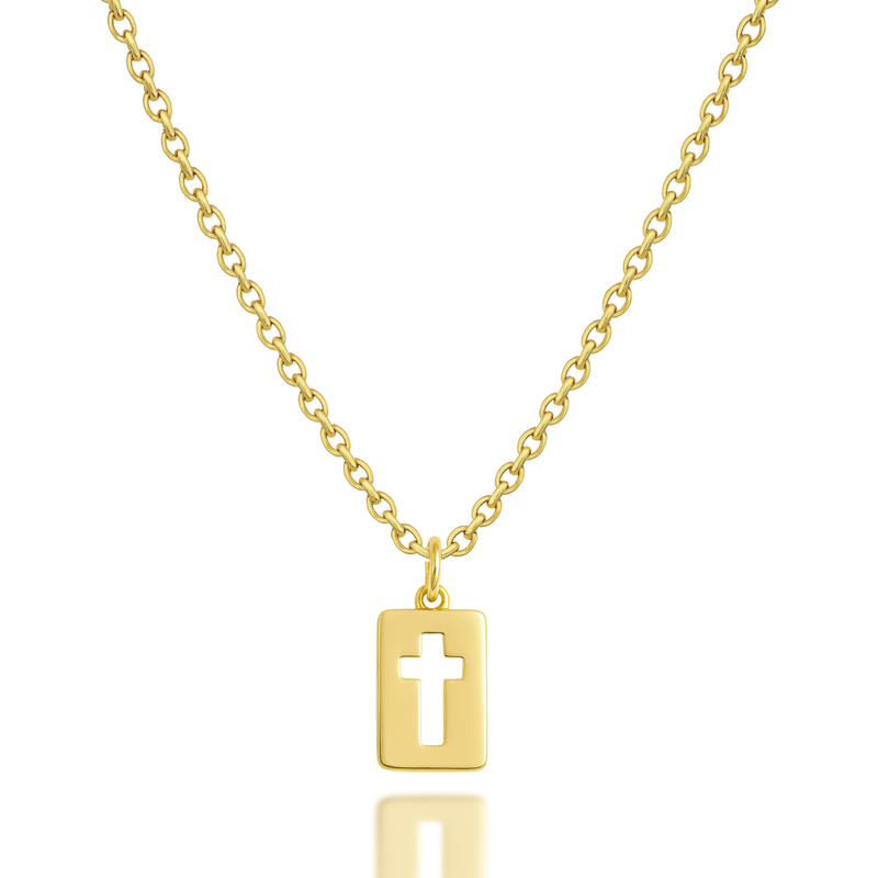 Cross of Refuge Necklace in Gold