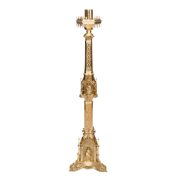 48inCathedral_Size_Solid_Brass_Candlestick