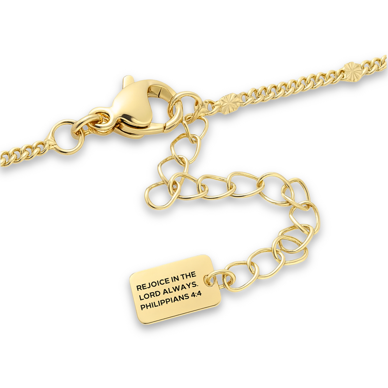 Agape Cross Necklace in Gold and Silver