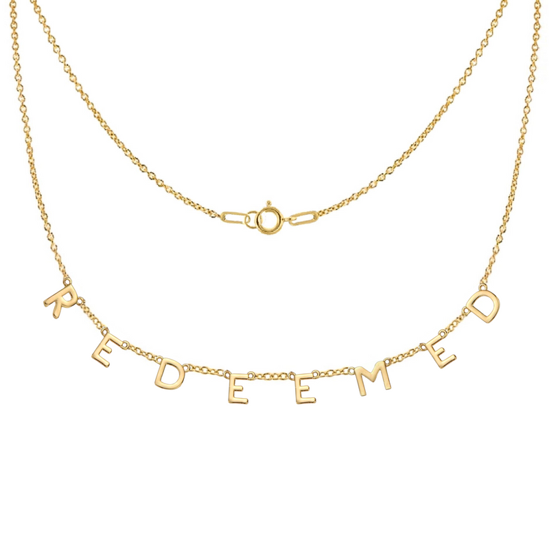 REDEEMED Necklace in Gold-Filled and Sterling Silver