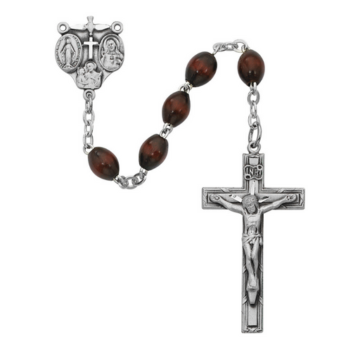 4x6mm Brown Bead Rosary