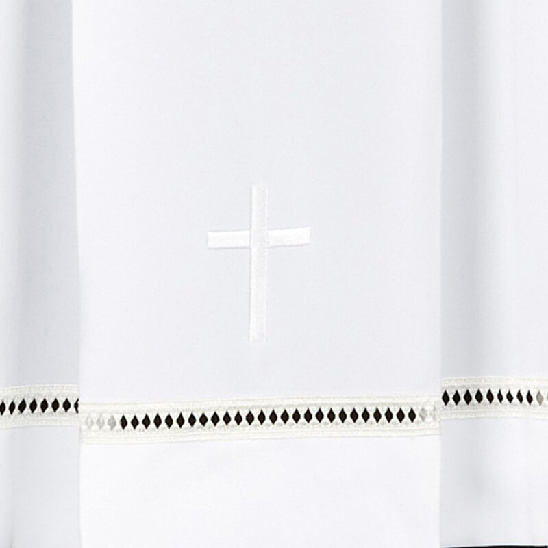 Eyelet Edged with Embroidered Cross Surplice