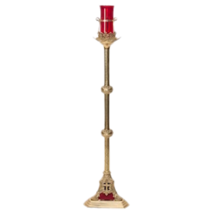 54" Traditional Style Church Standing Sanctuary Lamp in Solid Brass