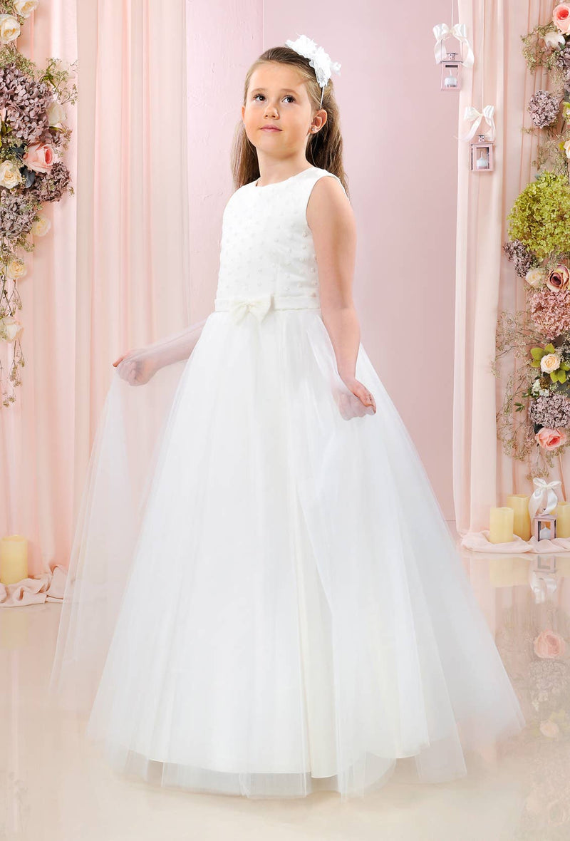 Ivory First Communion Dress – Beautiful Handmade Dress for Girls