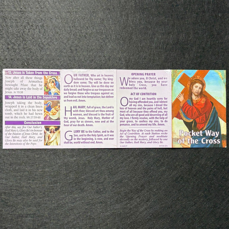 Way of the Cross Prayer Card Pamphlet