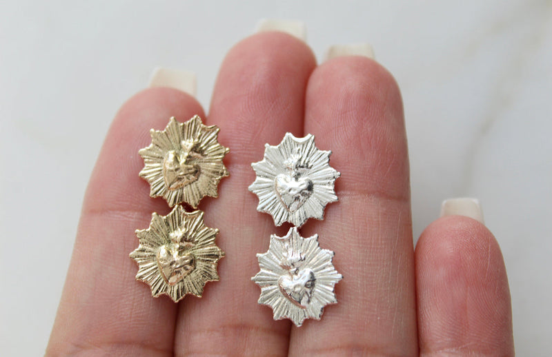 Sacred Heart Earrings *Made to Order*