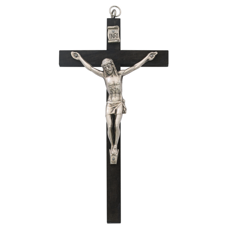 5" Black Wooden Crucifix