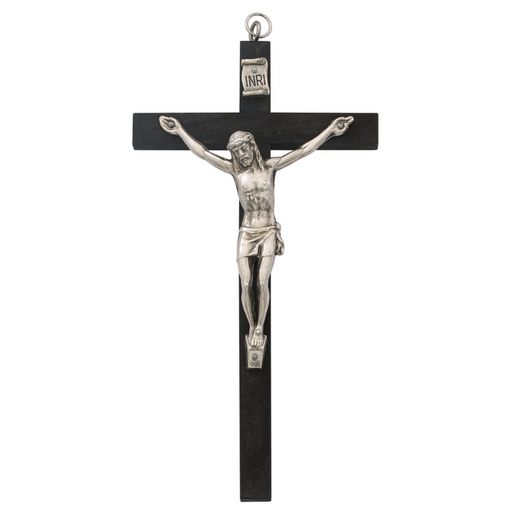 5" Black Wooden Crucifix