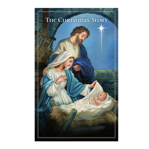5" H Pocket Prayer Folder - The Christmas Story - Nativity of Jesus Christ - 12 Pieces Per Package