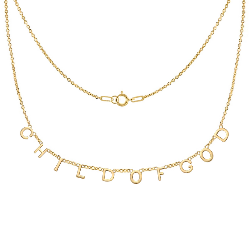 CHILD OF GOD Necklace in Gold-Filled and Sterling Silver