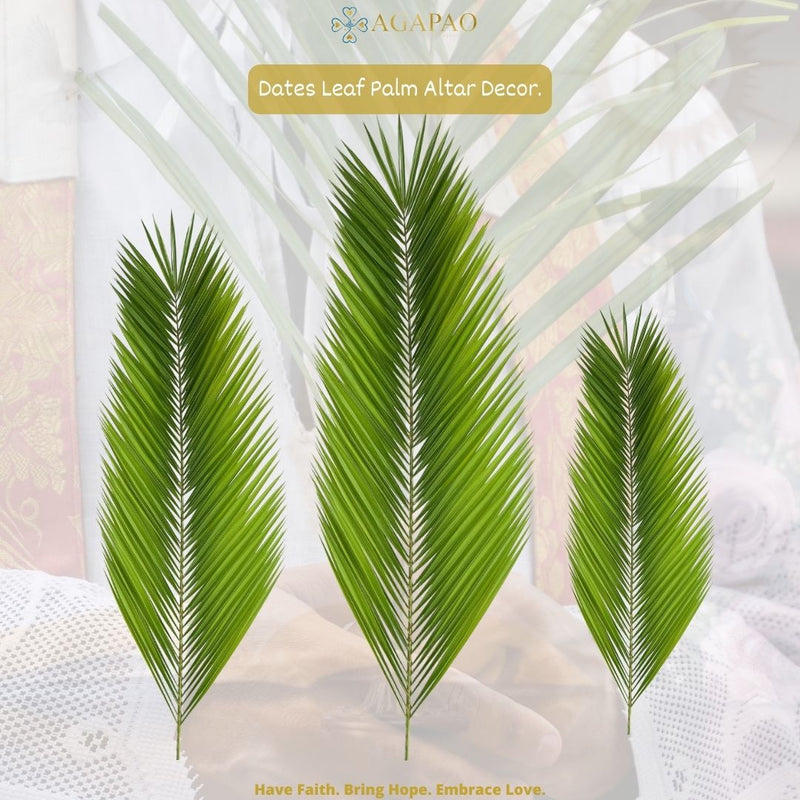 Fresh Palm Altar Decor - Dates Leaf Palm (Bag of 4)