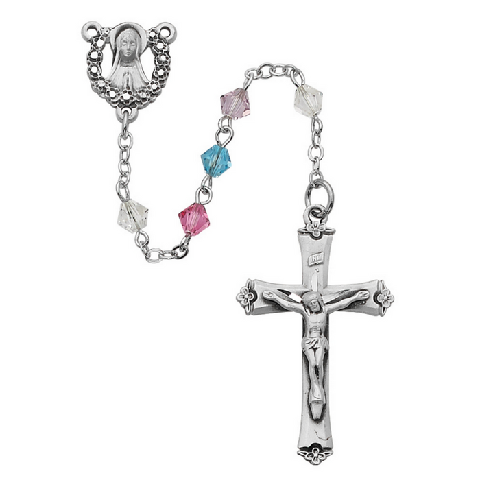5mm - Multi Colored Swarovski Rosary