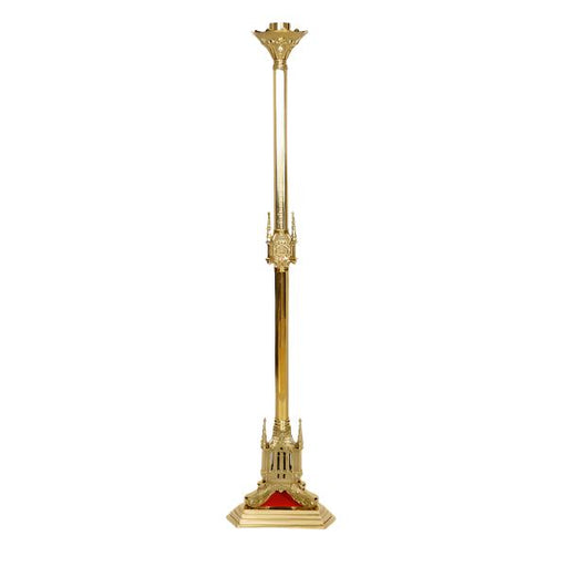 60" Polished Brass Paschal Candlestick