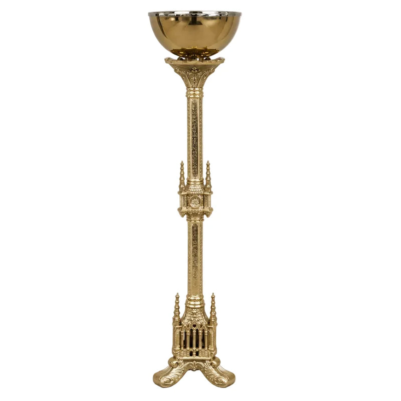 Gothic Floor Standing Holy Water Font