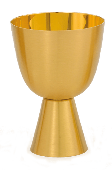 15 oz Gold-Plated Communion Cup with Satin Finish