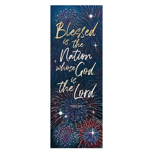 63" H Blessed Nation X-Stand Banner