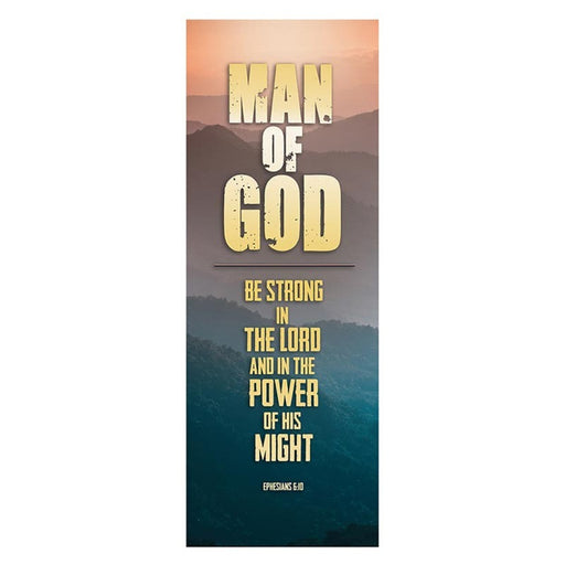 63" H Man of God X-Stand Banner