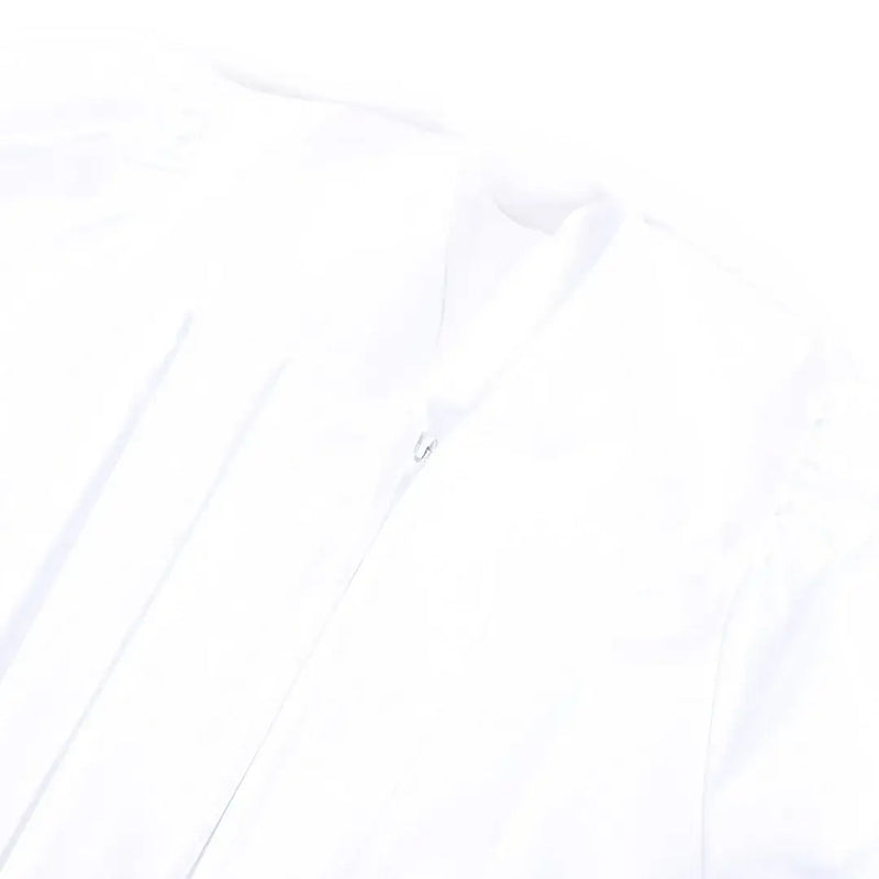 Baptismal Gown Box Pleat White Sm - Poly - Weighted