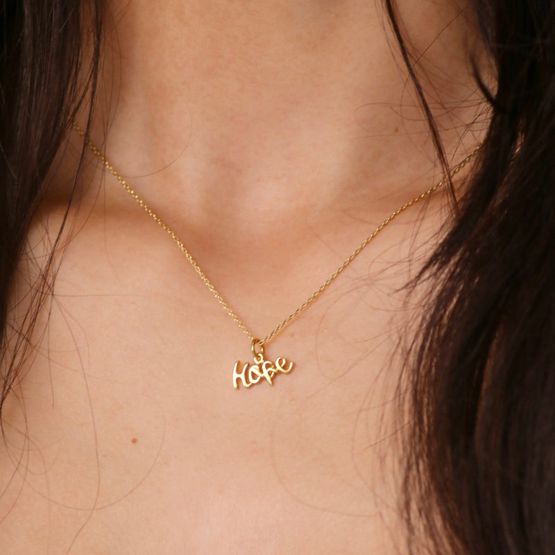 My Hope Necklace- Gold Vermeil & Sterling Silver
