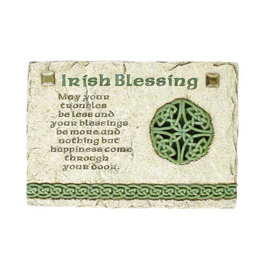 6" H Irish Blessing Wall Plaque