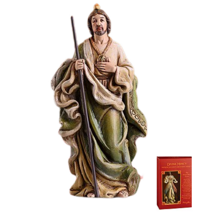 Estatua de resina de San Judas de 6" de alto