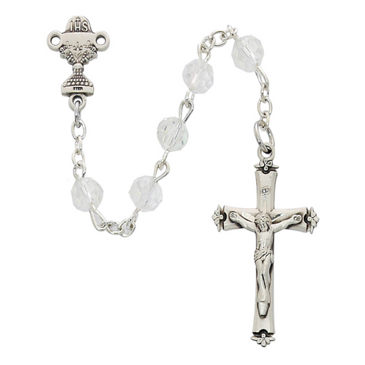 6mm Crystal Communion Rosary