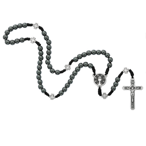 6mm Hematite Beads Communion Rosary - BEST SELLER