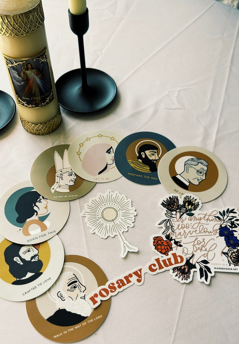 Catholic Saint Vinyl Stickers