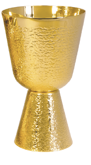 11 oz 24K Gold-Plated Talon Texture Communion Cup
