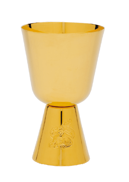 11 oz Communion Cup with Hand-Chiseled Lamb of God
