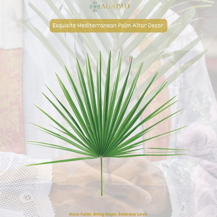 Fresh Palm Altar Decor - Mediterranean Palm - Bag of 8