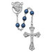 7mm Blue Metallic Bead Rosary
