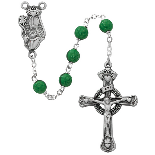 7mm Green Beads St. Patrick Rosary Rosary Catholic Gifts Catholic Presents Rosary Gifts