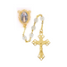 7mm Our Lady of Grace Gold Crystal Rosary