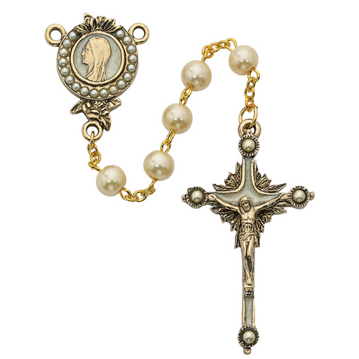 7mm Pearls of Mary Rosary