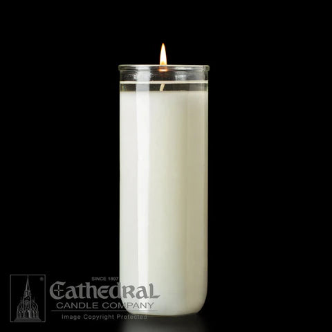 8-Day PrimaSanctum™ Glass Sanctuary Lights-Open Mouth (12 Candles per Case)