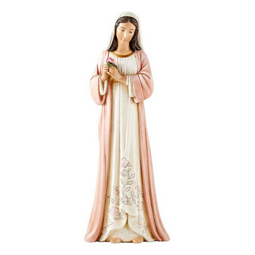 8.25" H Madonna of The Rose Statue