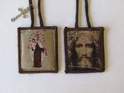 803 Holy Face Scapular with Our Lady of Mt. Carmel at the Back by MDS