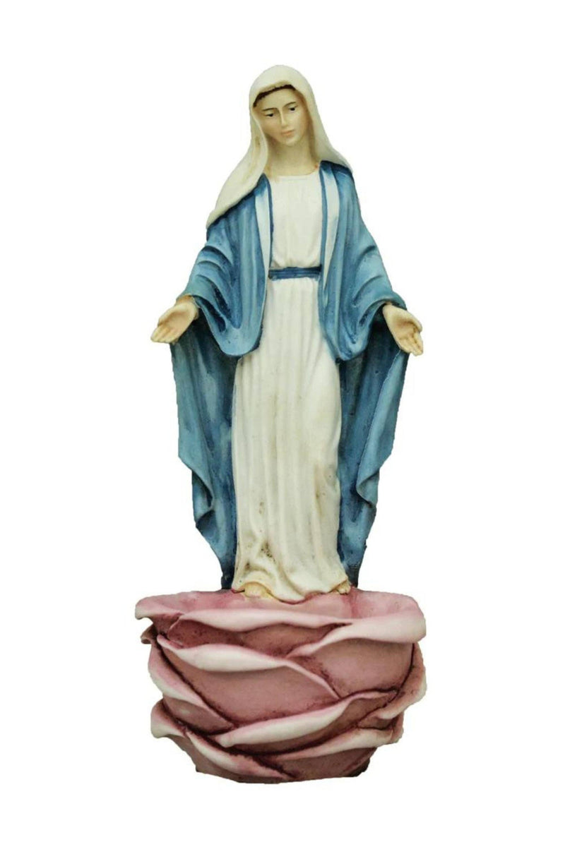 Standing/Hanging Colored Lady of Grace Font Pink 6"