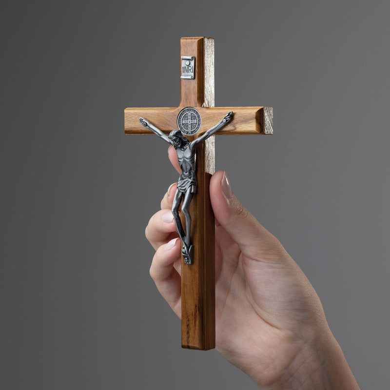 St. Benedict Wooden Wall Cross