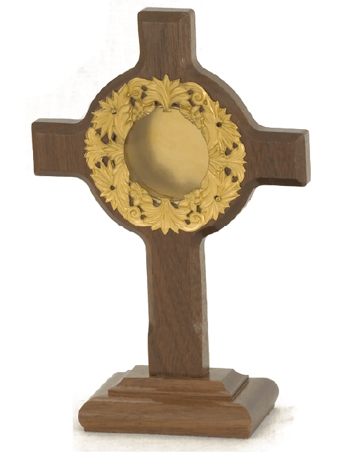 Gold-Plated Reliquary for Private Chapels, 6-5/8 Inches