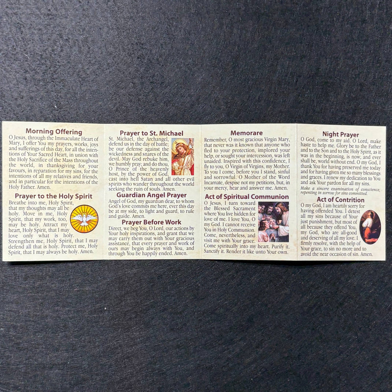 Pocket Daily Prayers Prayer Card Pamphlet 