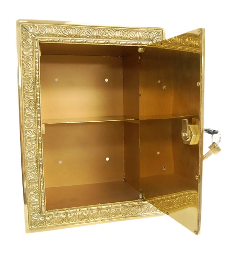 Traditional In The Wall Church Ambry in Solid Brass