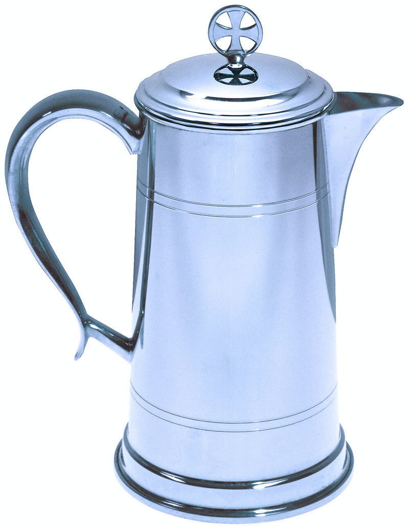 K311S Silver-Plated Flagon – 48 oz, 10”H with Removable Cover