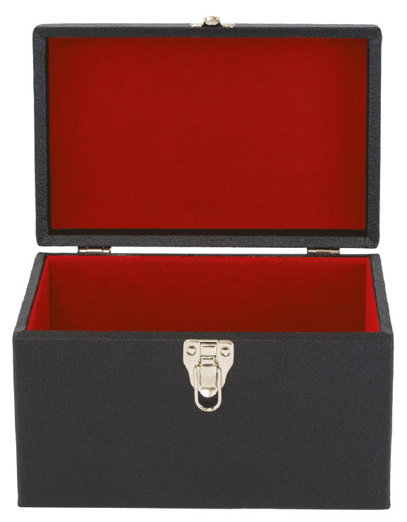 Mid-Size Black Chalice Travel Case with Red Velvet Lining