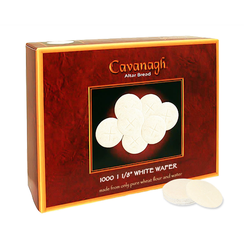 Cavanagh 1-1/8" White Cross Design Communion Wafers (29mm)