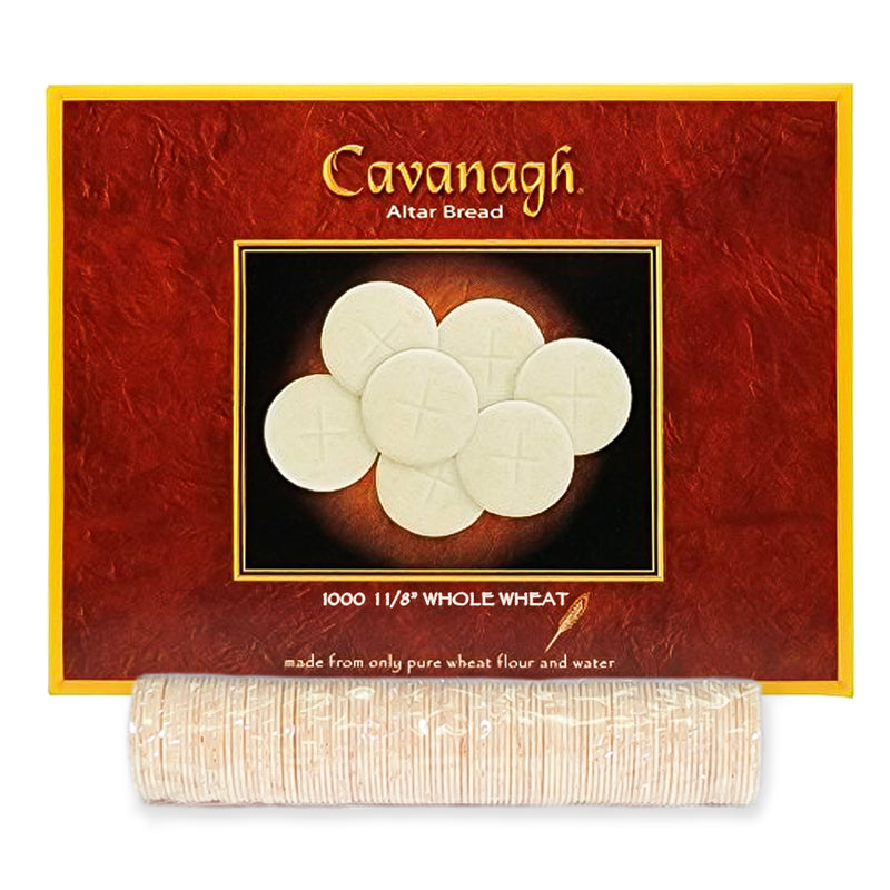 Cavanagh 1-1/8" Whole Wheat Cross Design Communion Wafers (29mm)