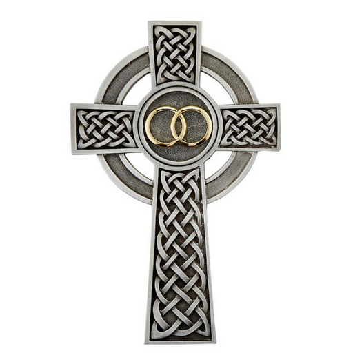 8" H Knotted Celtic Anniversary Cross