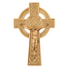 8" Pewter with Gold Finish Knotted Celtic Crucifix