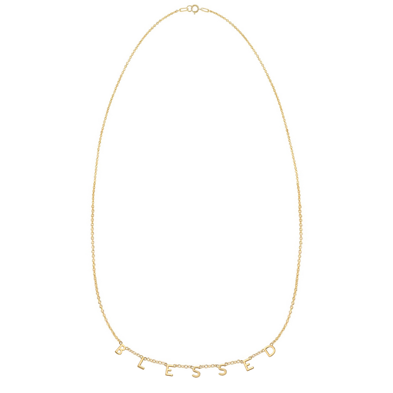 BLESSED Necklace in Gold-Filled and Sterling Silver
